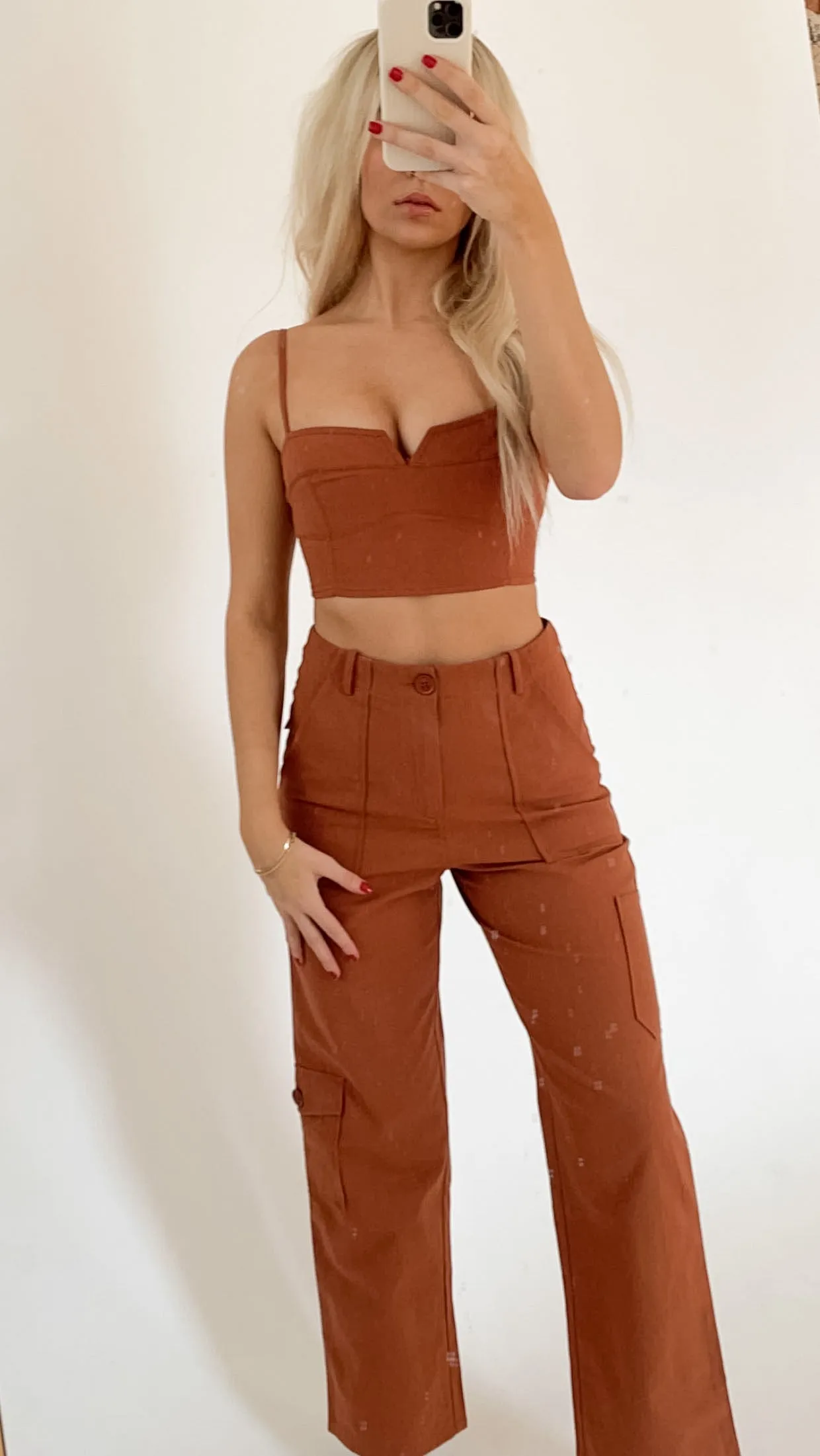Rust Cargo Crop Top