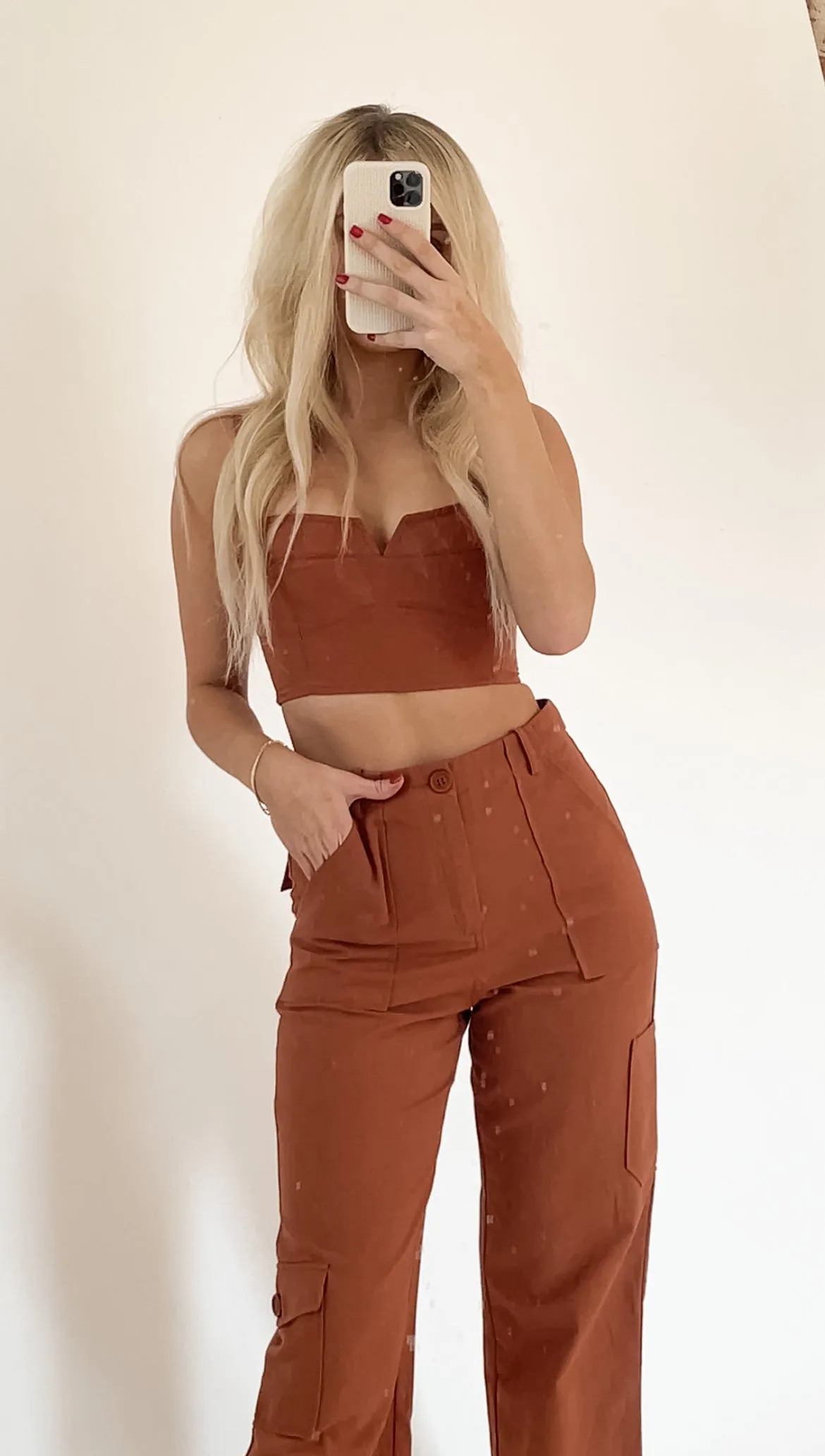 Rust Cargo Crop Top