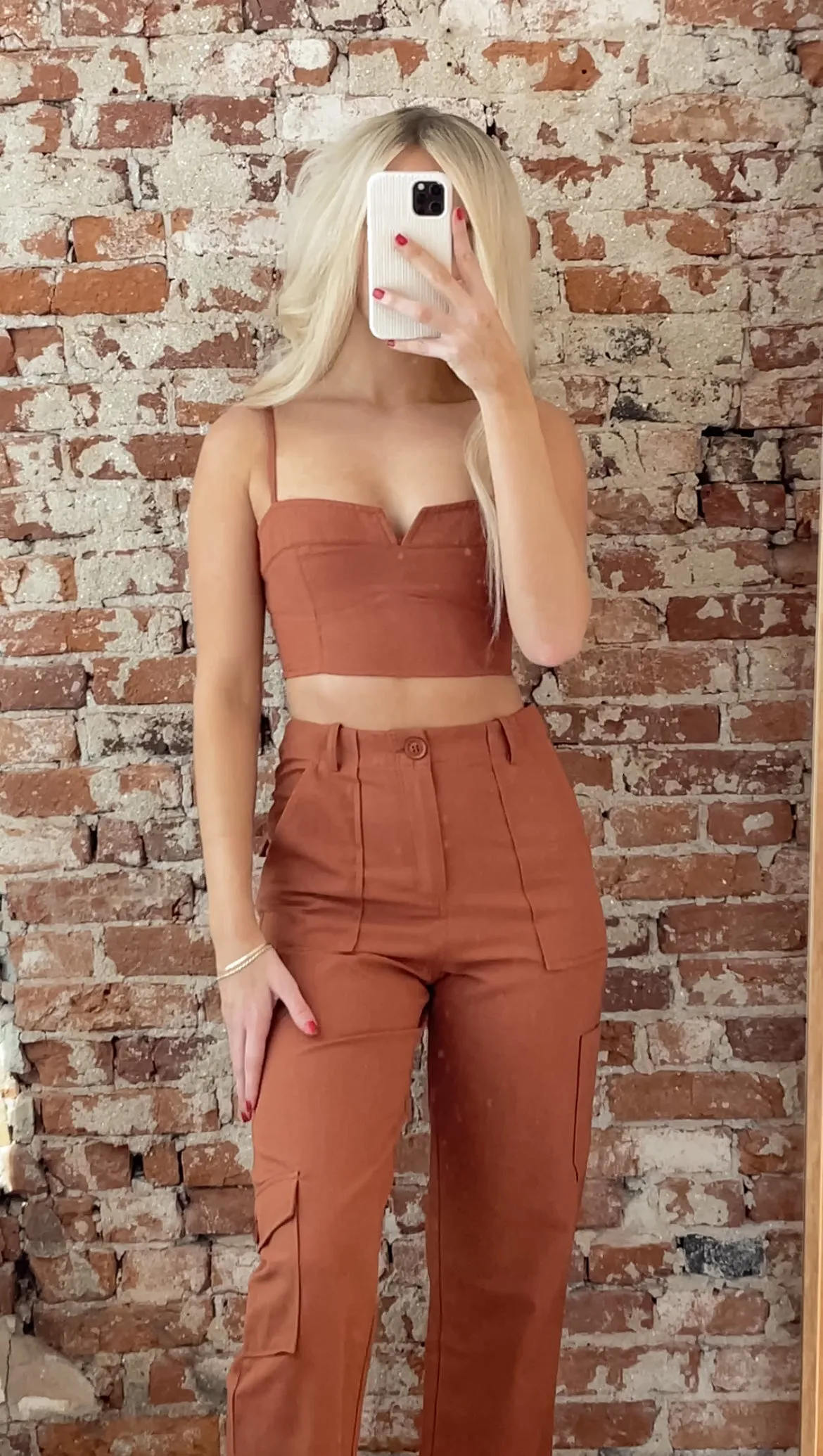 Rust Cargo Crop Top