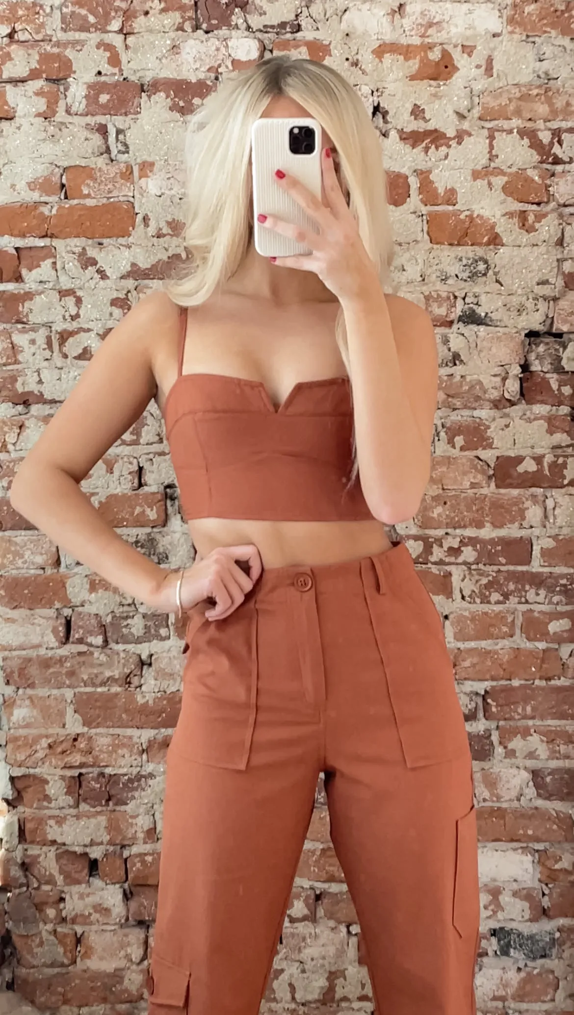 Rust Cargo Crop Top