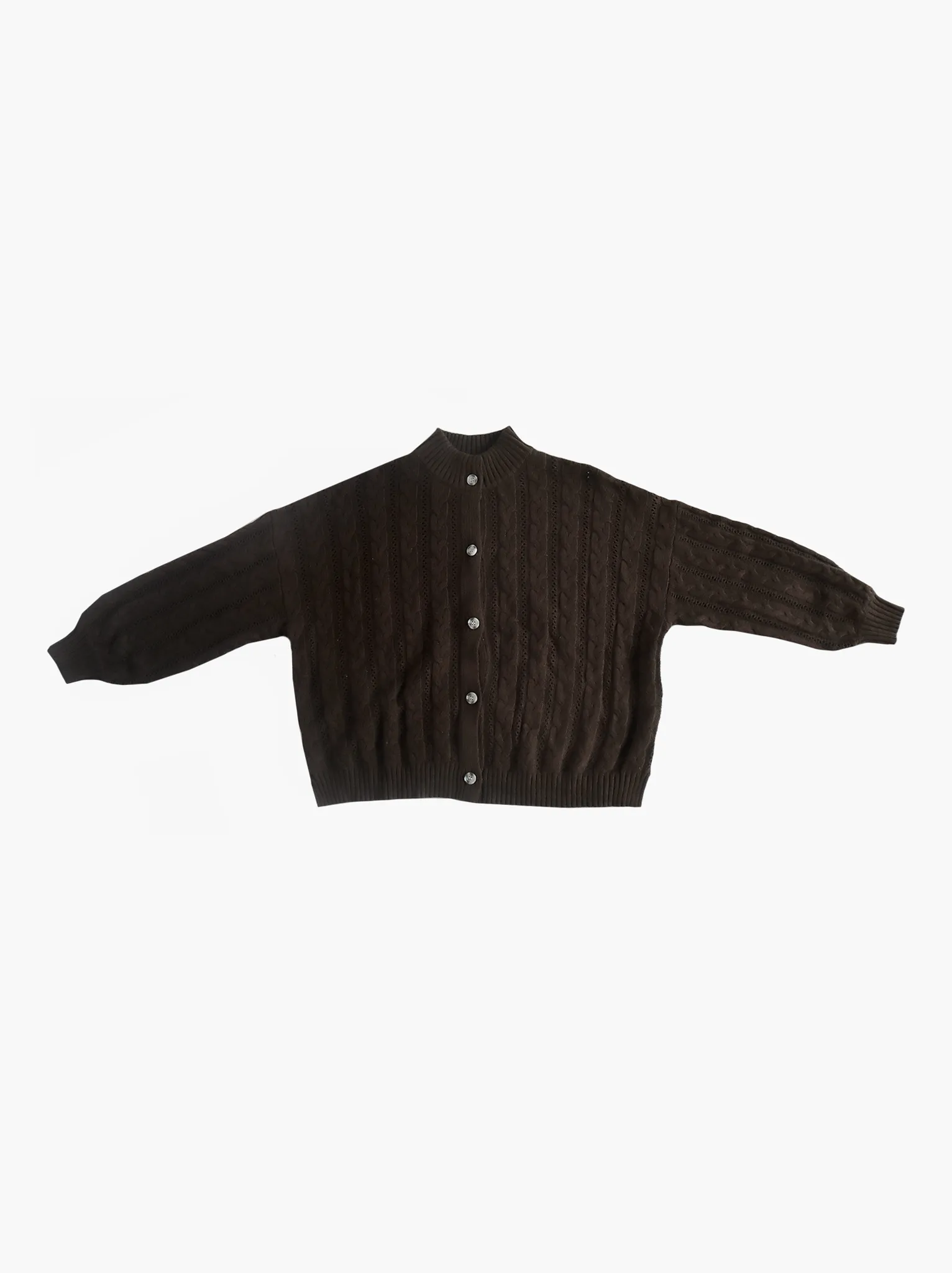 Ruth Cable Knit Cropped Cardigan