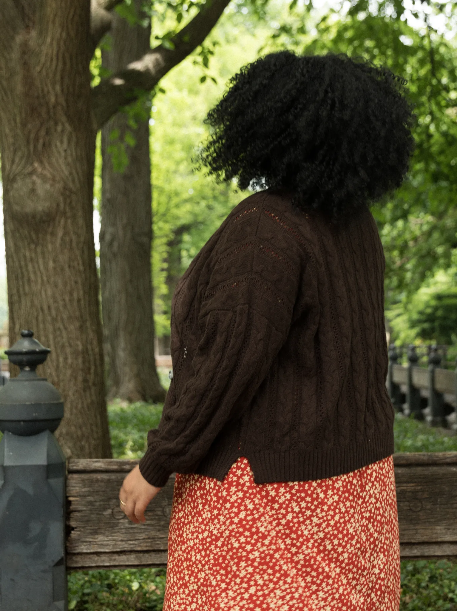 Ruth Cable Knit Cropped Cardigan