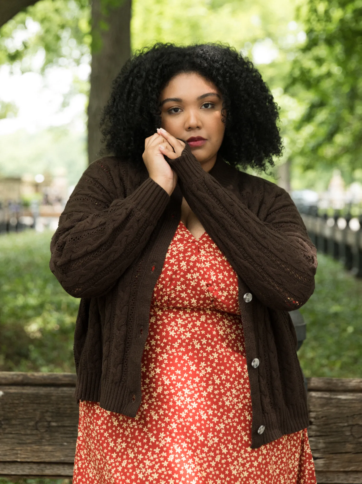Ruth Cable Knit Cropped Cardigan