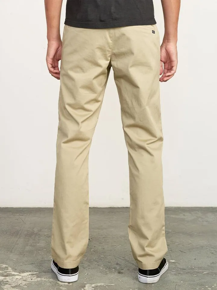 RVCA THE WEEKEND STRETCH PANT DARK KHAKI