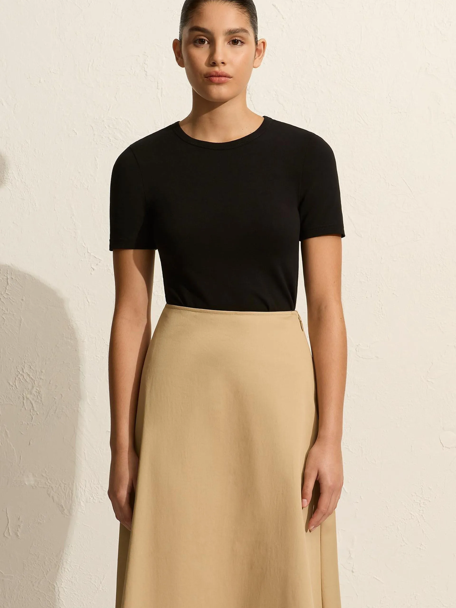 Sand A-line skirt