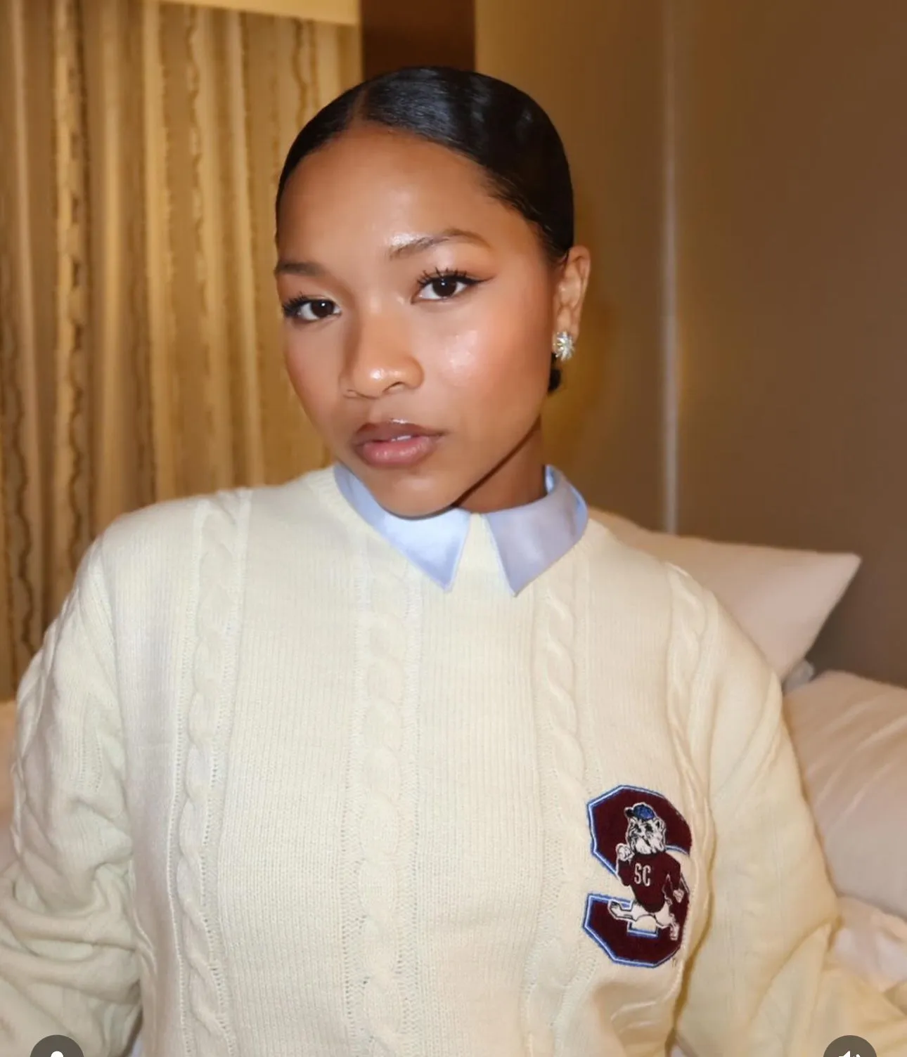 SC STATE | Cable Tennis Sweater Sweater