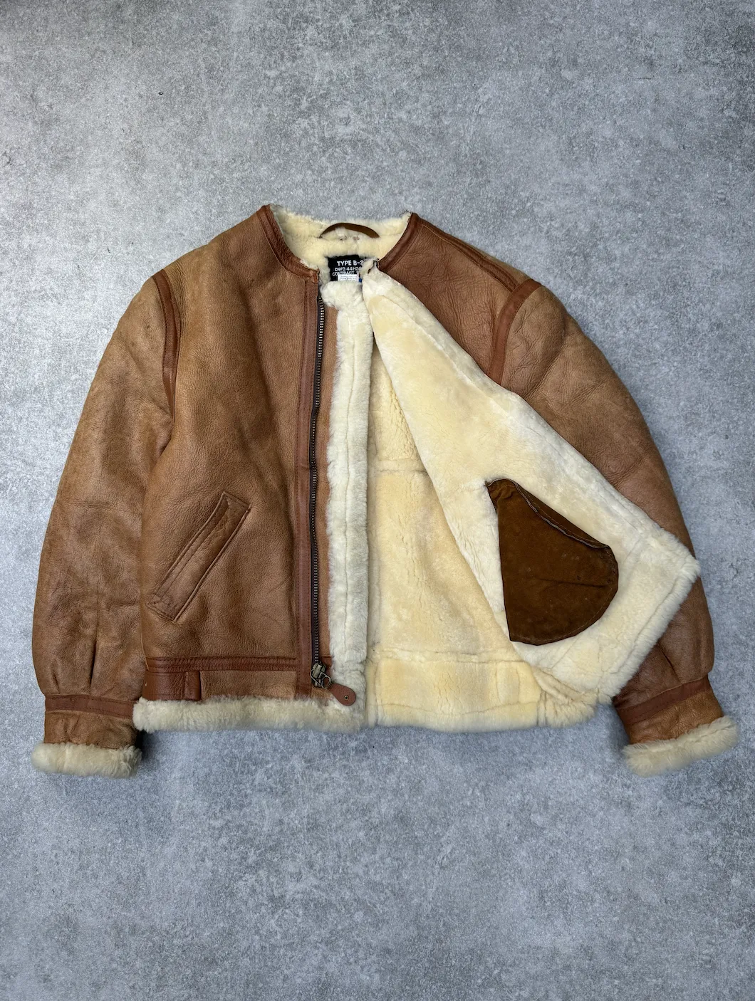 Schott Shearling Type B-3 Sherpa Aviator Jacket