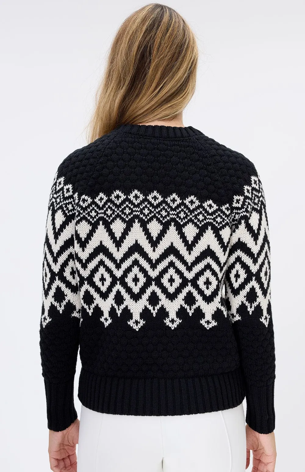 Selena II Crew Neck Sweater - Black - SALE