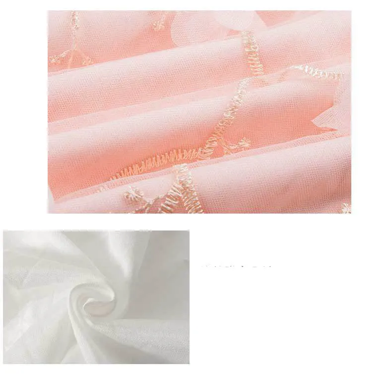 Sexy Embroidered Mesh Gauze Dress