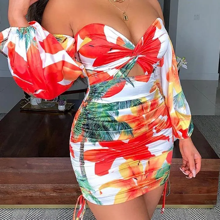 Sexy One Shoulder Mini Short Dresses