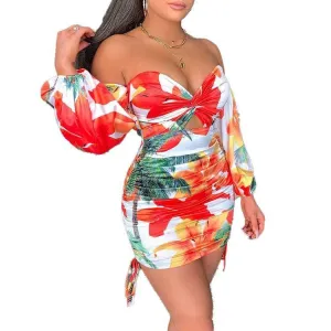 Sexy One Shoulder Mini Short Dresses