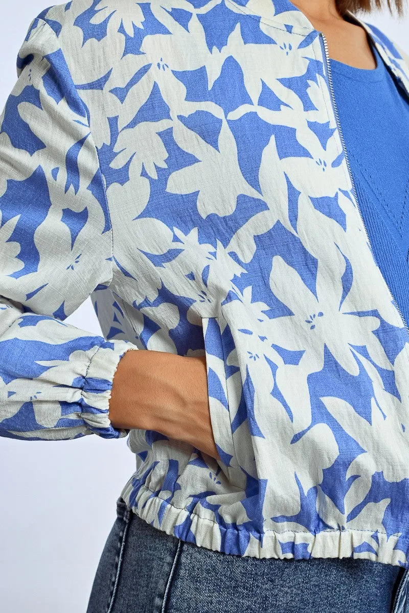 SHORT PRINTED BOMBER JACKET