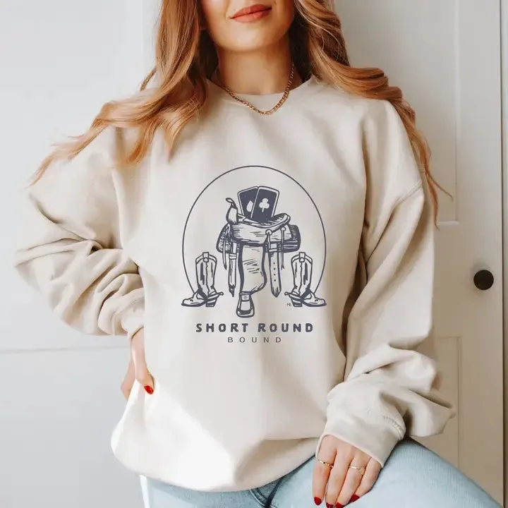 Short Round Bound Crewneck