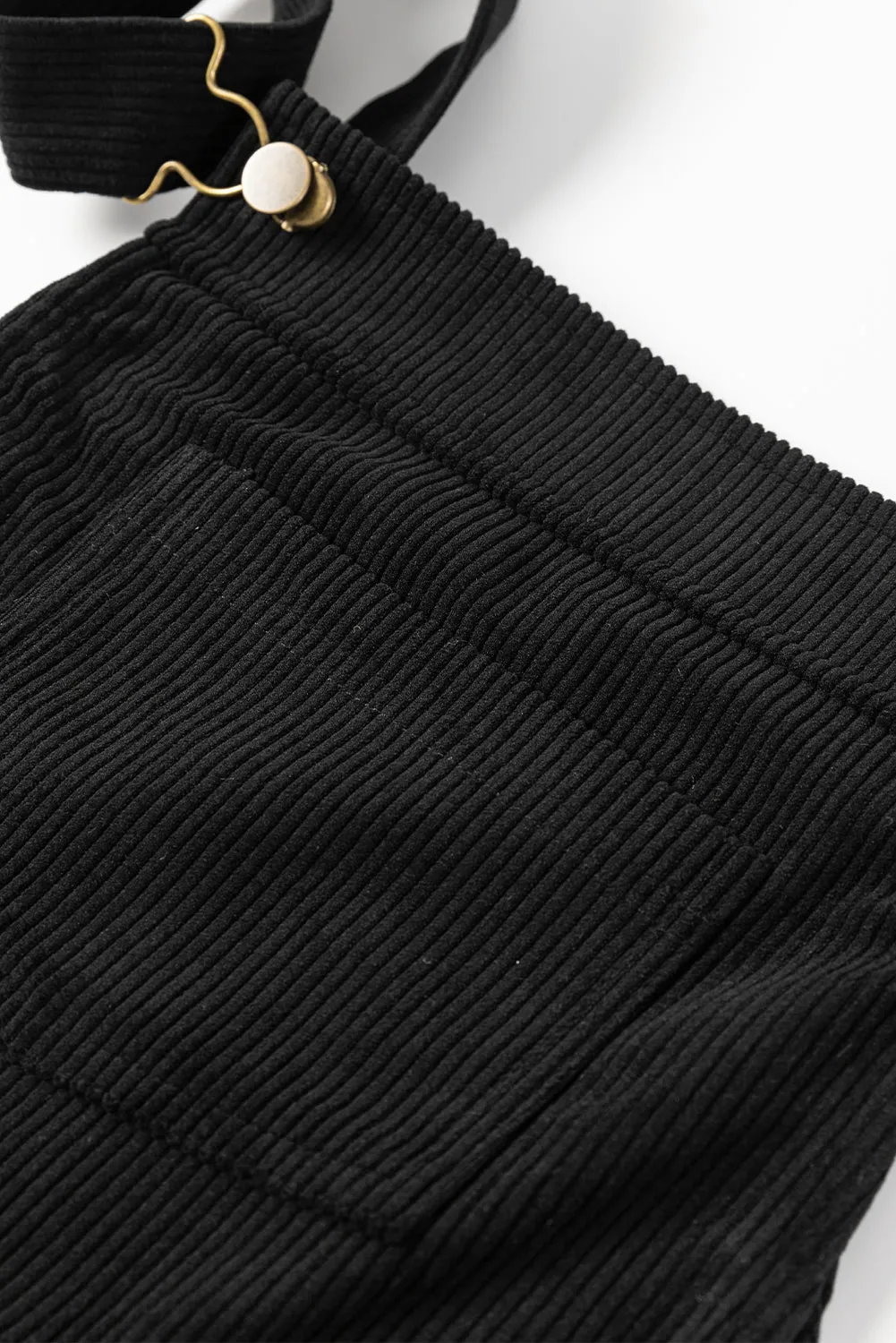 Sleeveless Corduroy Overall Dress
