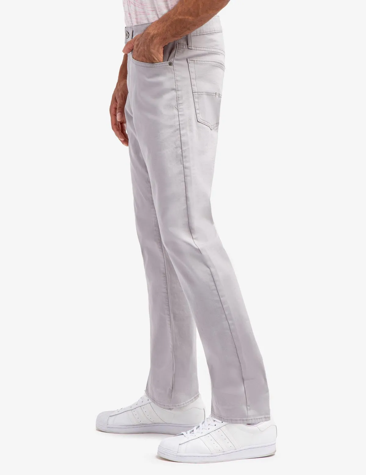 SLIM STRAIGHT 5 POCKET STRETCH CHINO PANTS