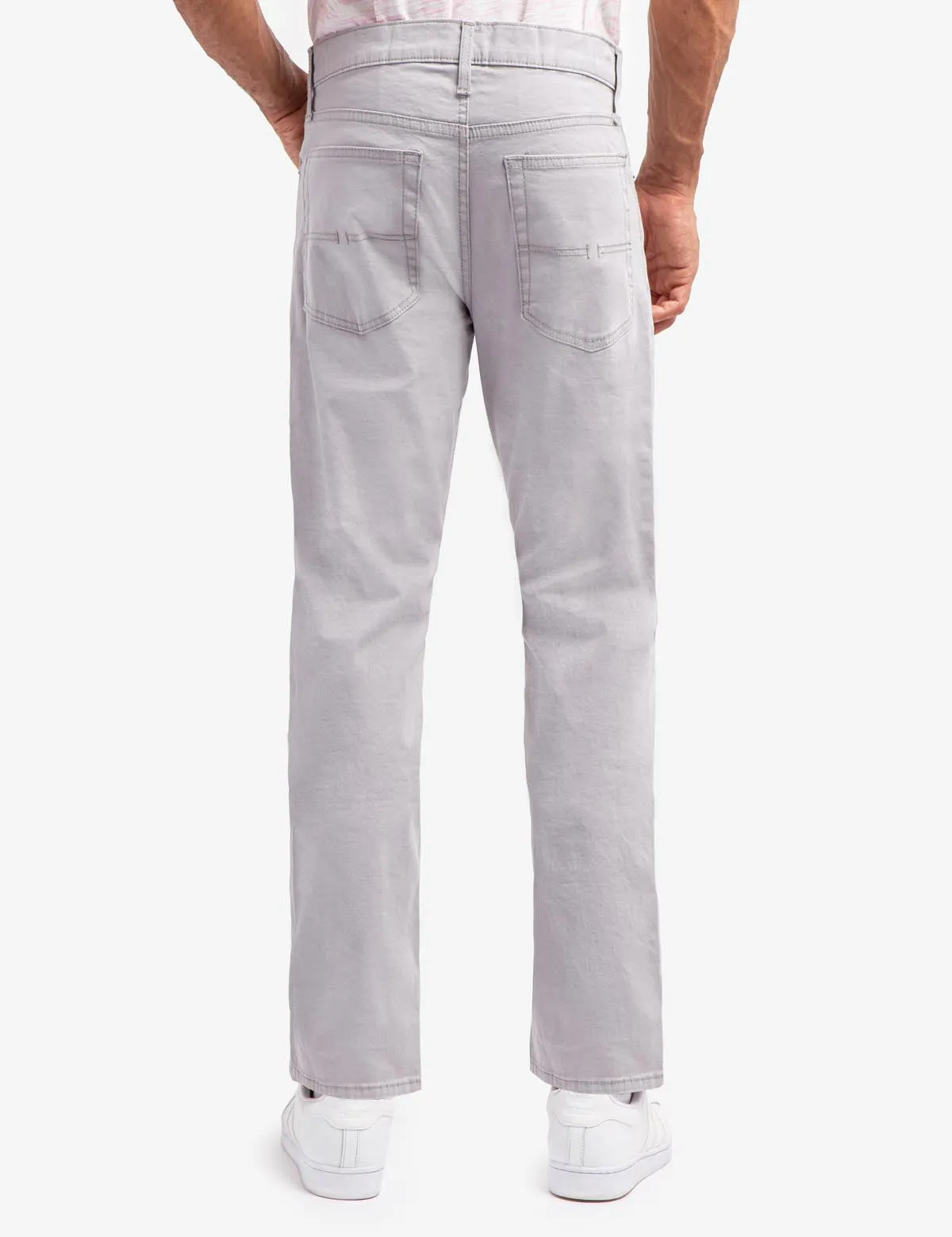 SLIM STRAIGHT 5 POCKET STRETCH CHINO PANTS