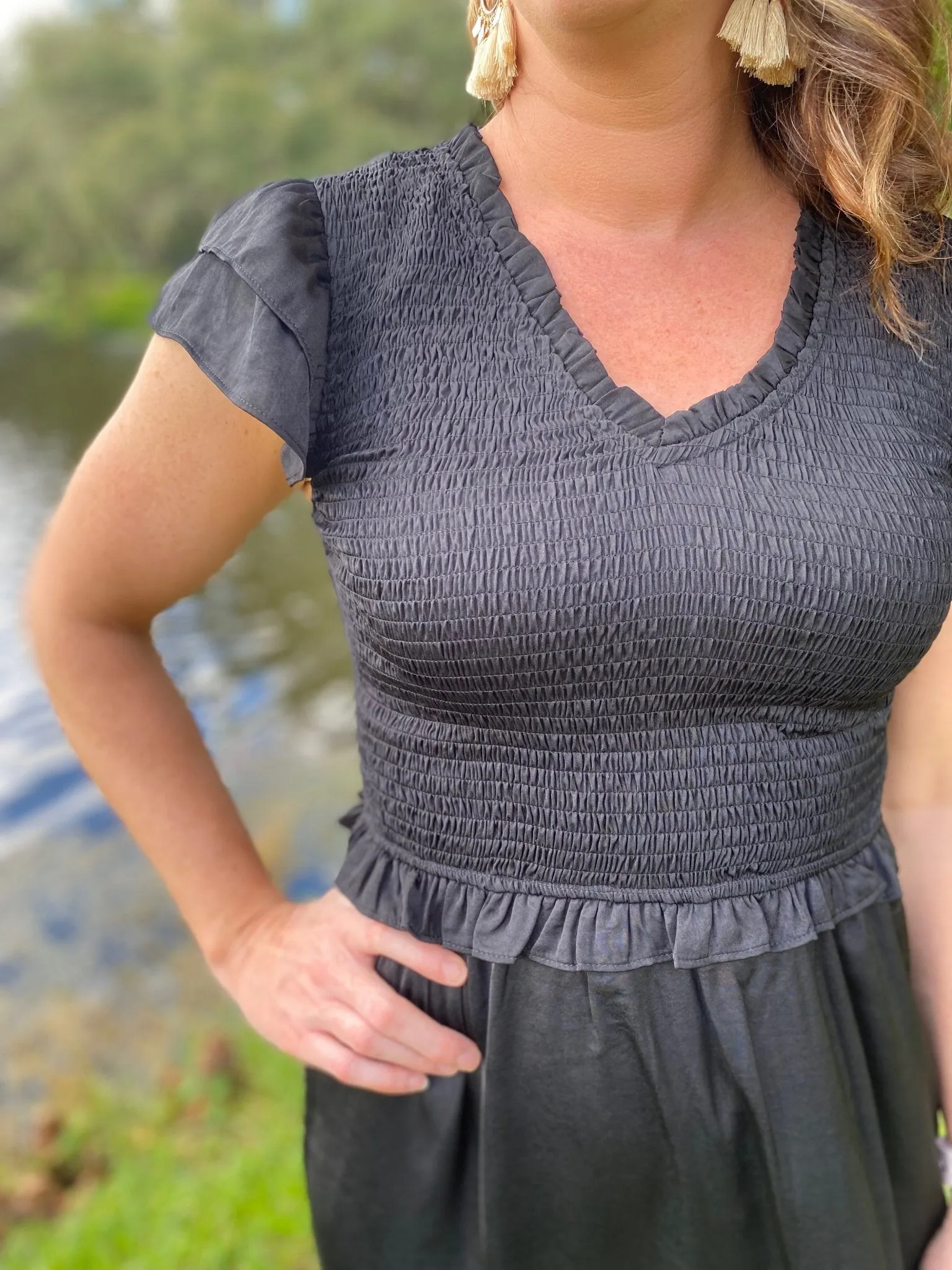 Smooth as Satin Midi Dress
