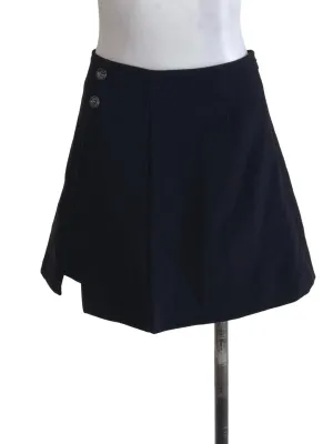 Soot Black Mini Skirt