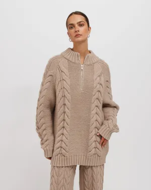 Sophie Knit Not Your Boyfriend's Half Zip