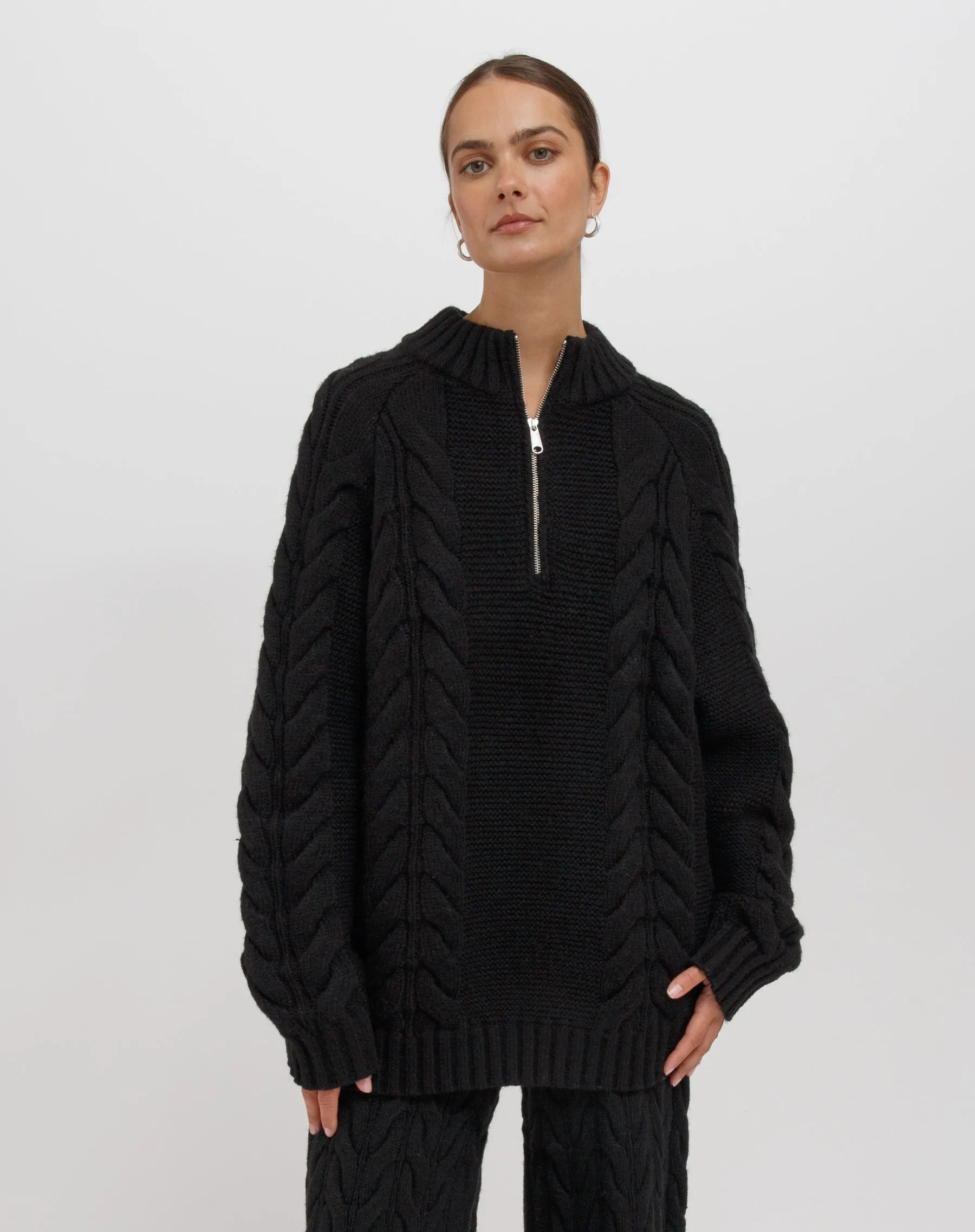 Sophie Knit Not Your Boyfriend's Half Zip