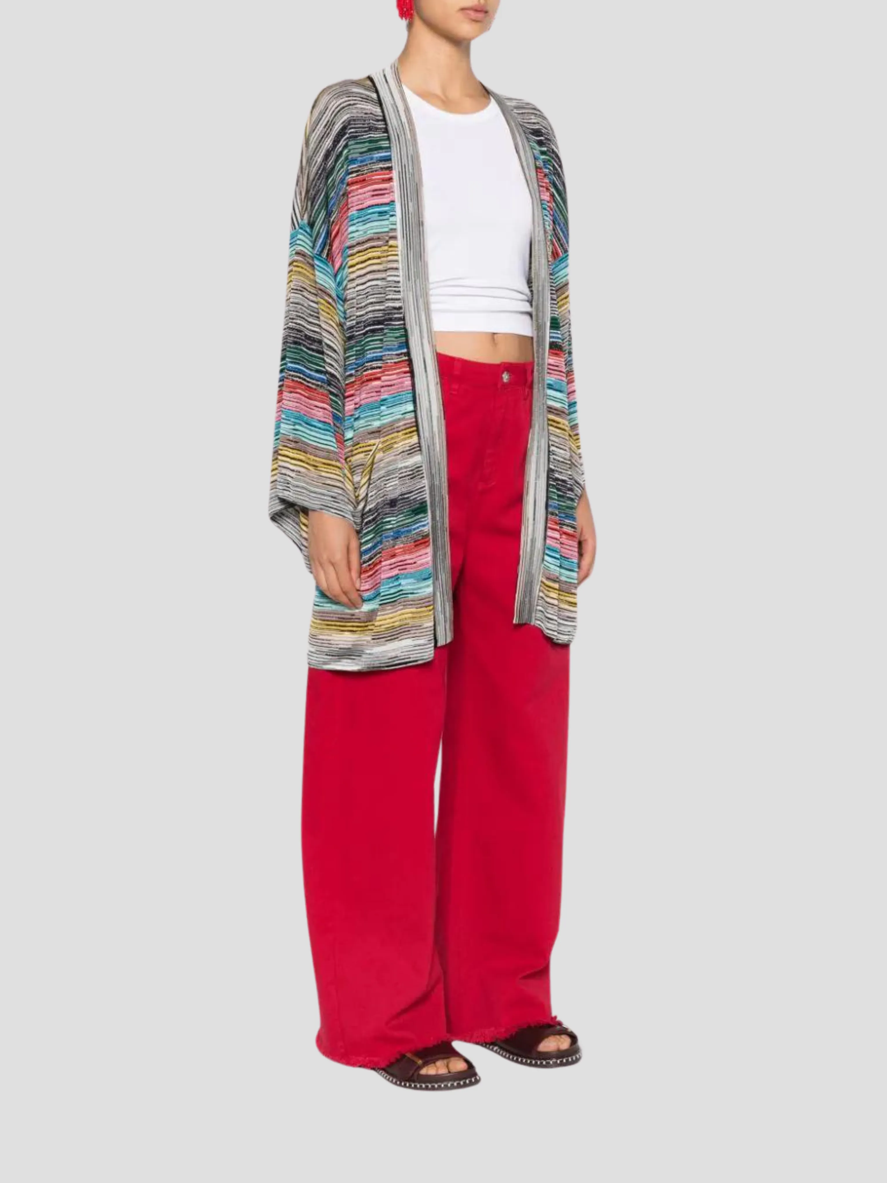 Space-Dyed Maxi Cardigan