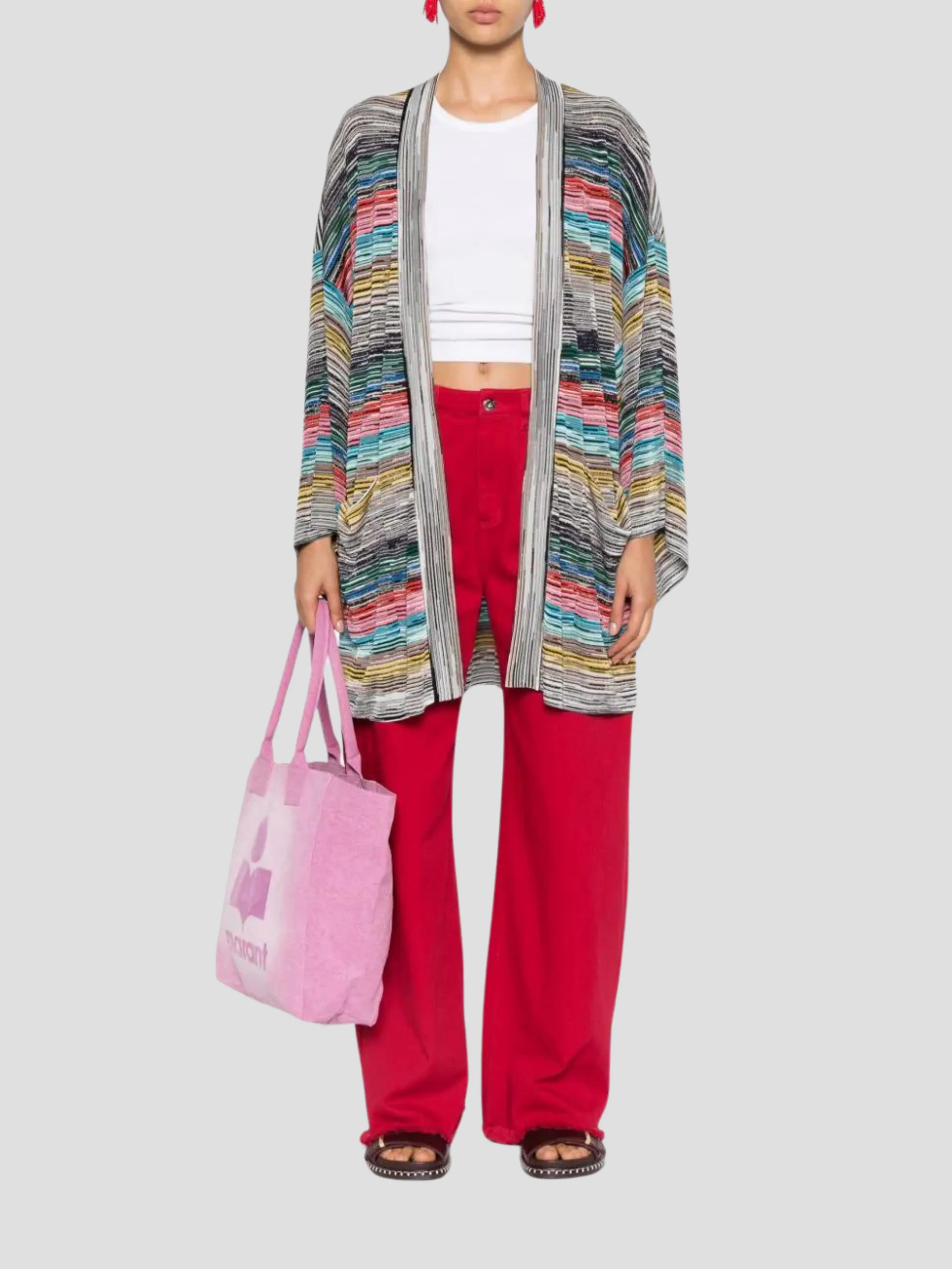 Space-Dyed Maxi Cardigan