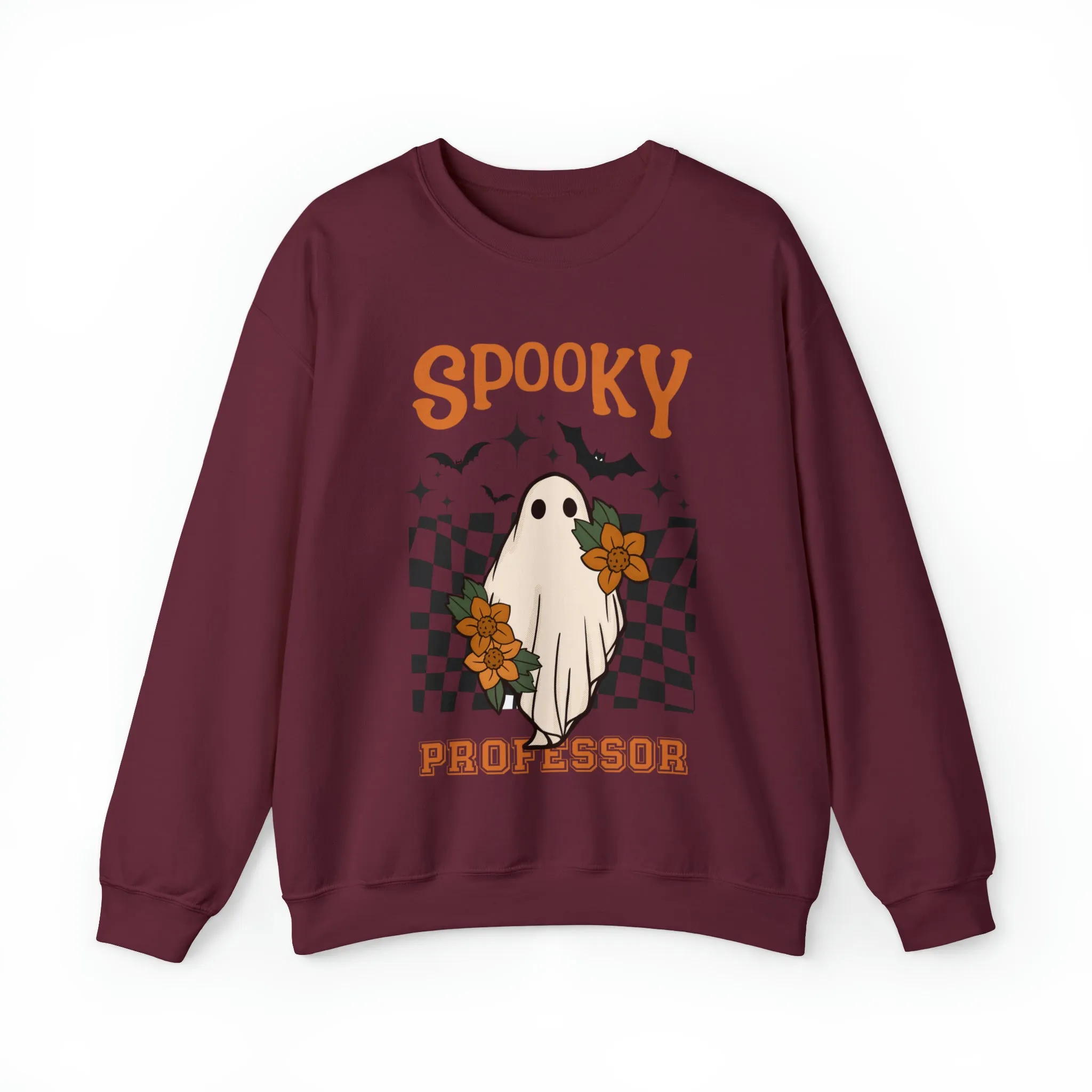 Spooky Professor Halloween Sweatshirt, Halloween Gift for Professor, College Professor Halloween Sweater