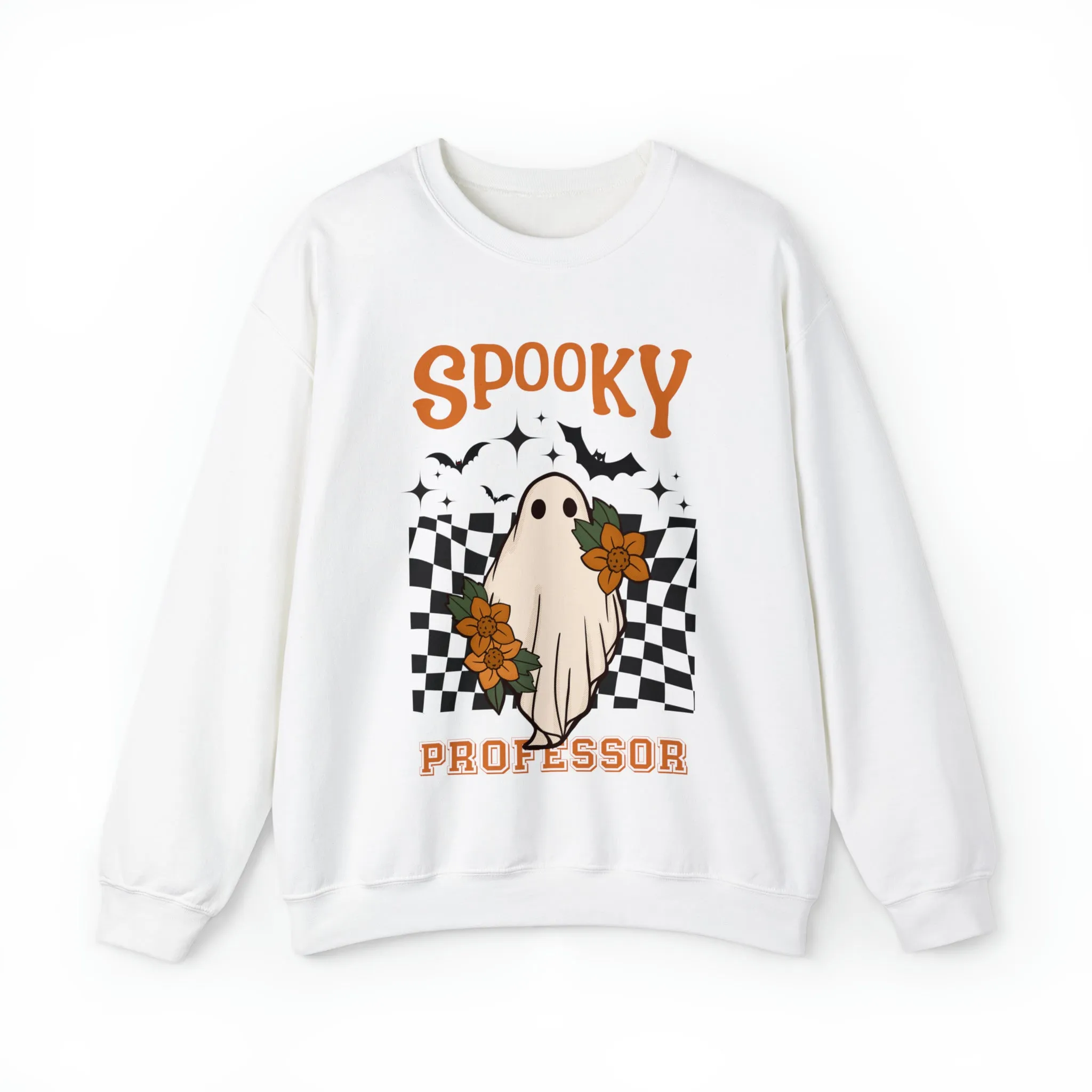 Spooky Professor Halloween Sweatshirt, Halloween Gift for Professor, College Professor Halloween Sweater