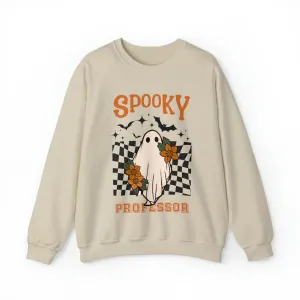 Spooky Professor Halloween Sweatshirt, Halloween Gift for Professor, College Professor Halloween Sweater