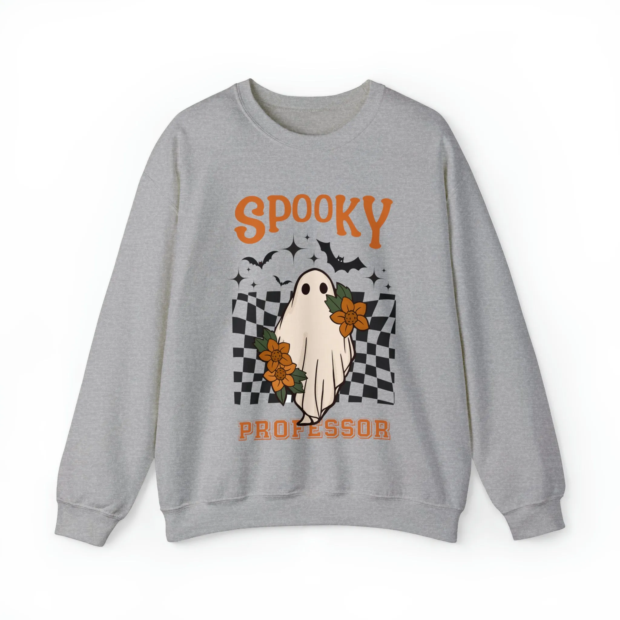 Spooky Professor Halloween Sweatshirt, Halloween Gift for Professor, College Professor Halloween Sweater