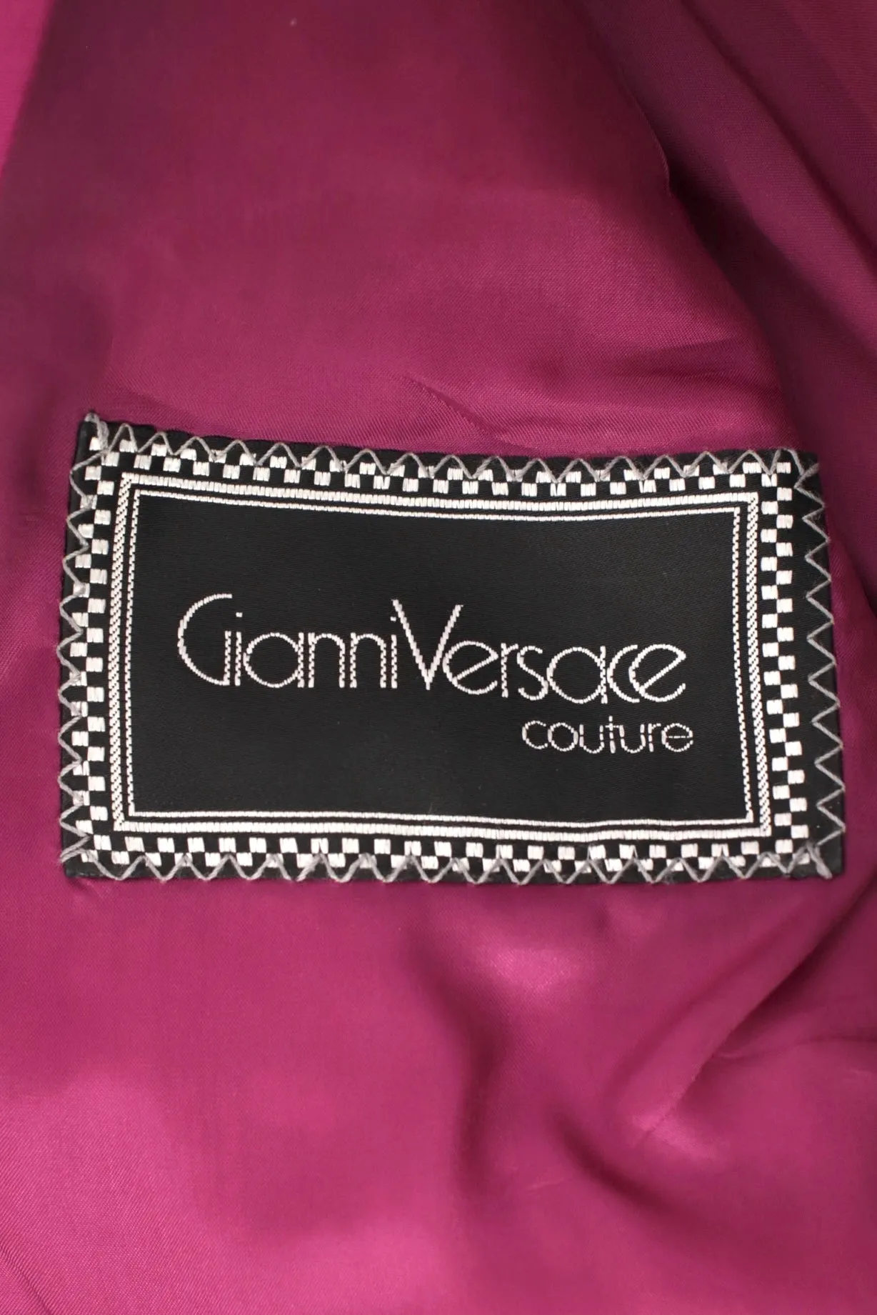 S/S 1990 Gianni Versace Couture Wool Tassel Skirt Suit