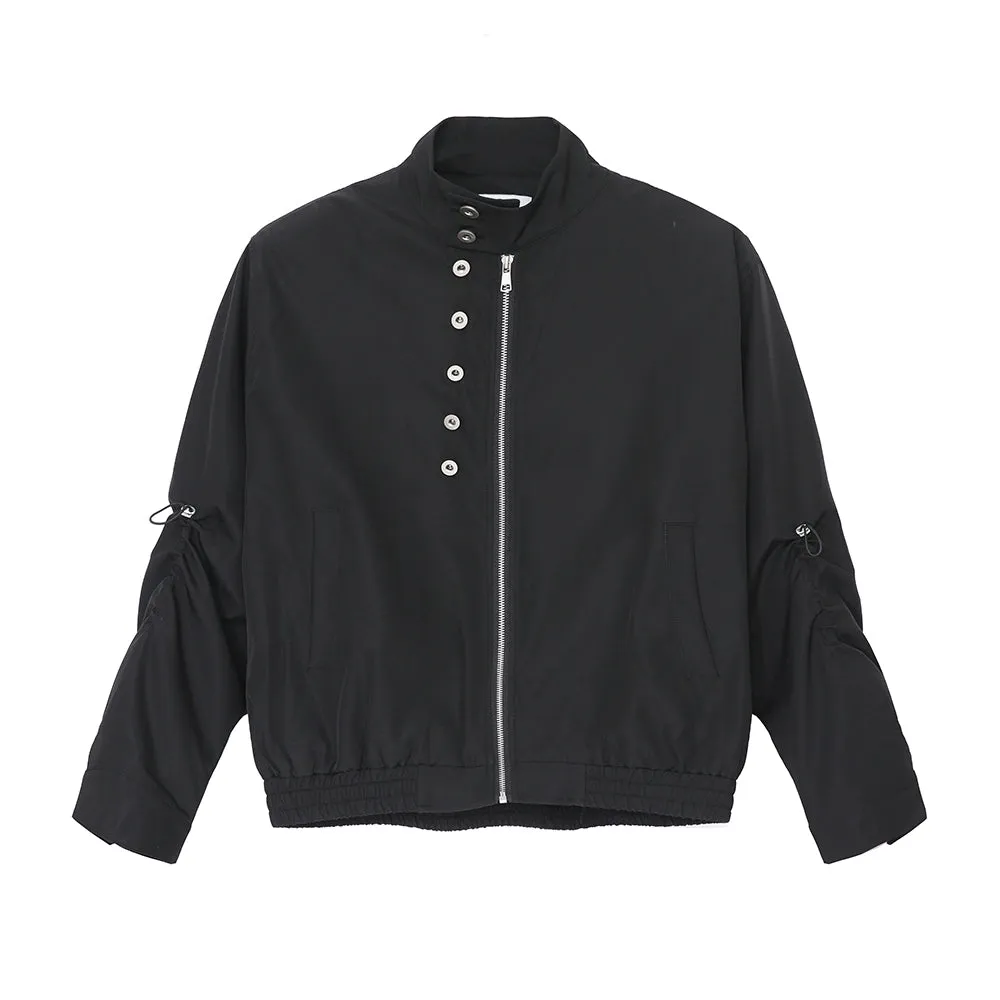 Stand-Up Collar Zipper Jacket