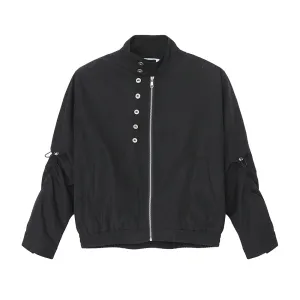 Stand-Up Collar Zipper Jacket
