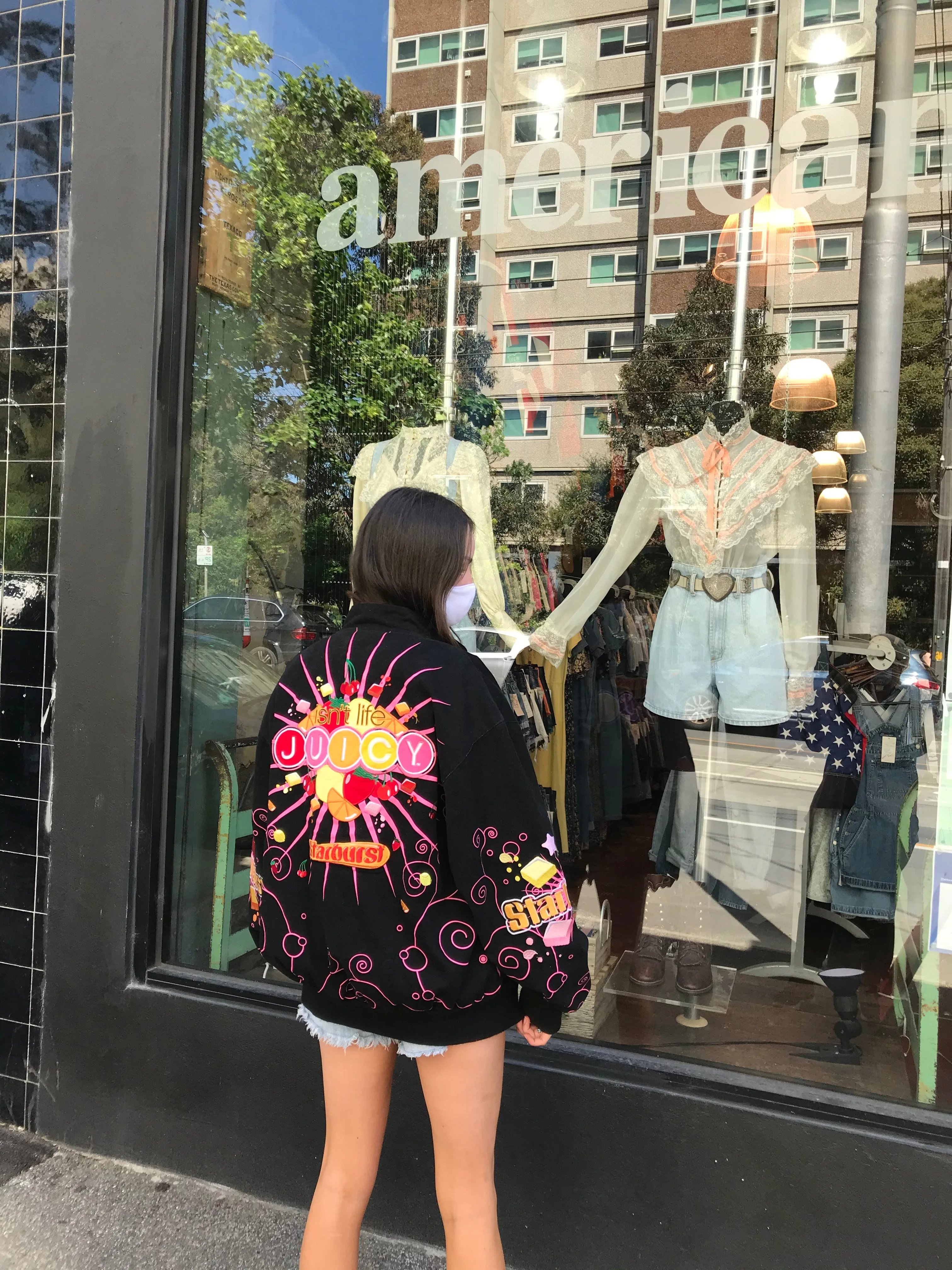 Starburst®️Original Fruit Chews Vintage 2000 Bomber Jacket By JH Design Group USA