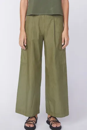 Stateside Fine Poplin Cargo Pant - Seaweed