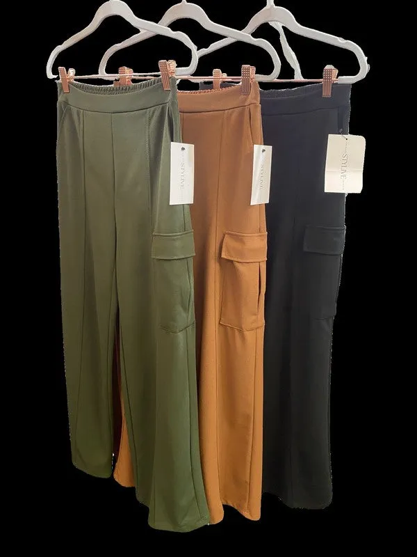 Stylive Elastic Band Cargo Pants