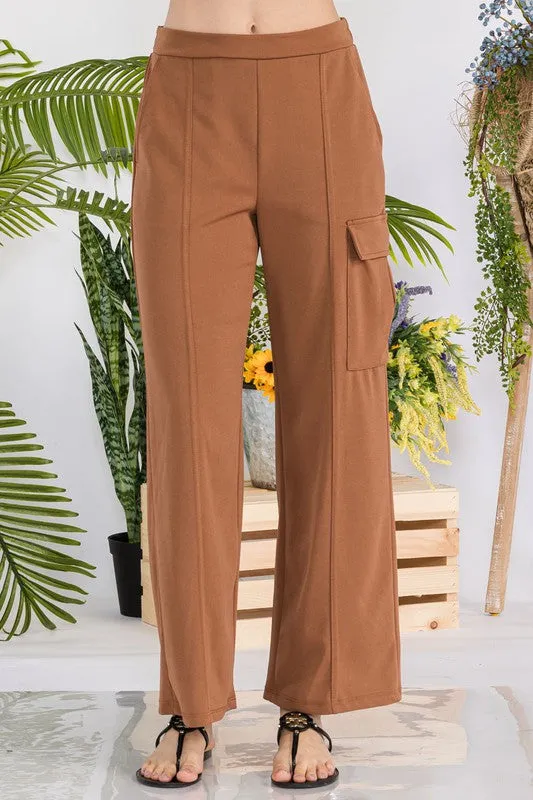 Stylive Elastic Band Cargo Pants