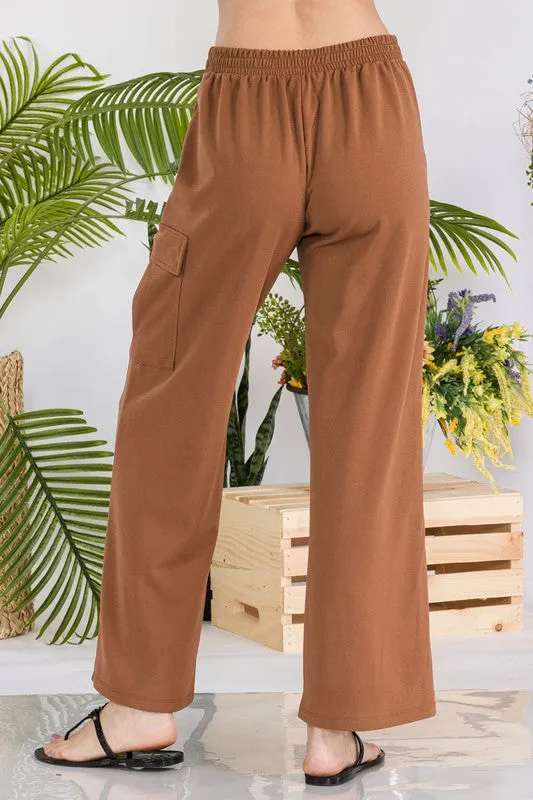 Stylive Elastic Band Cargo Pants