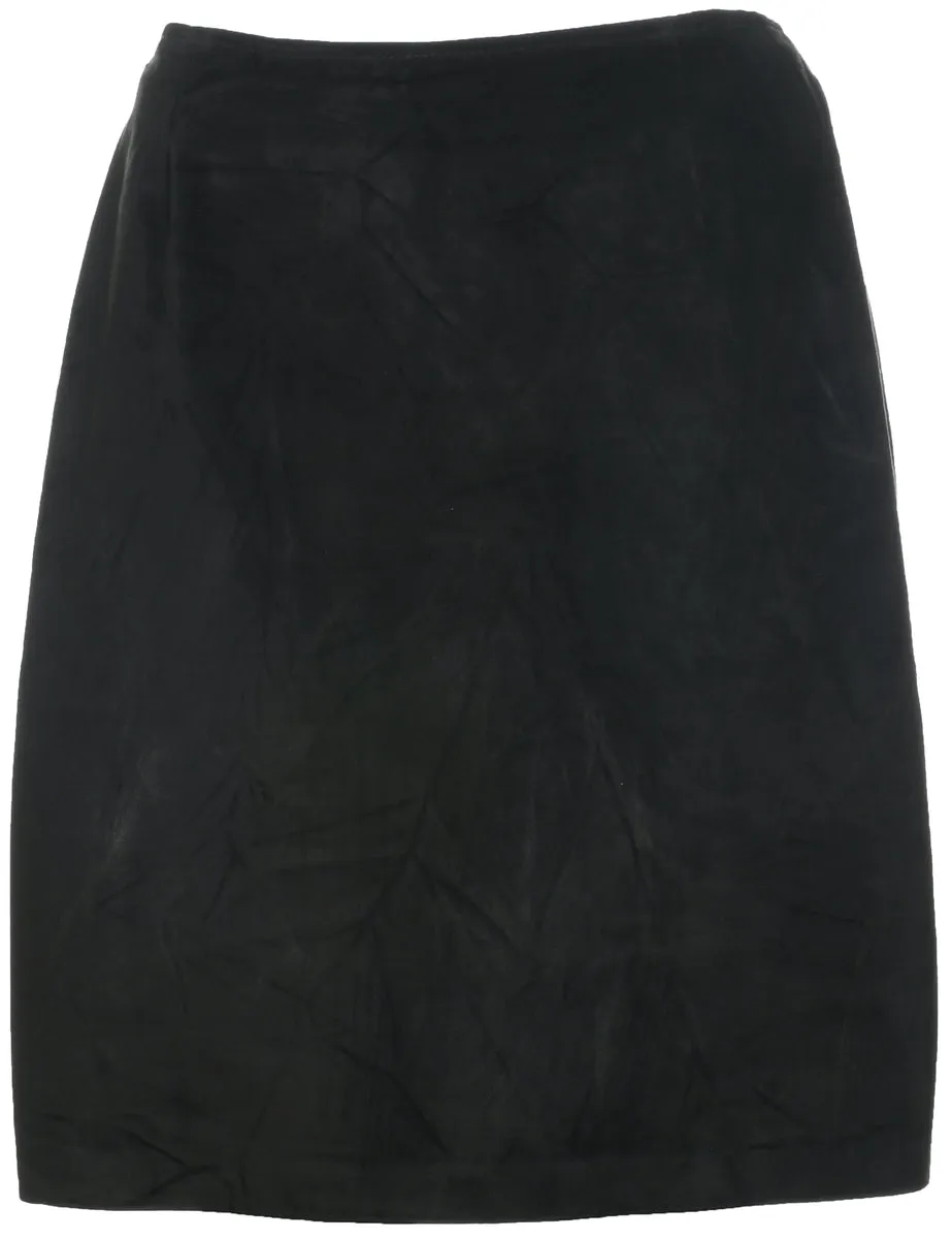Suede Pencil Skirt - L