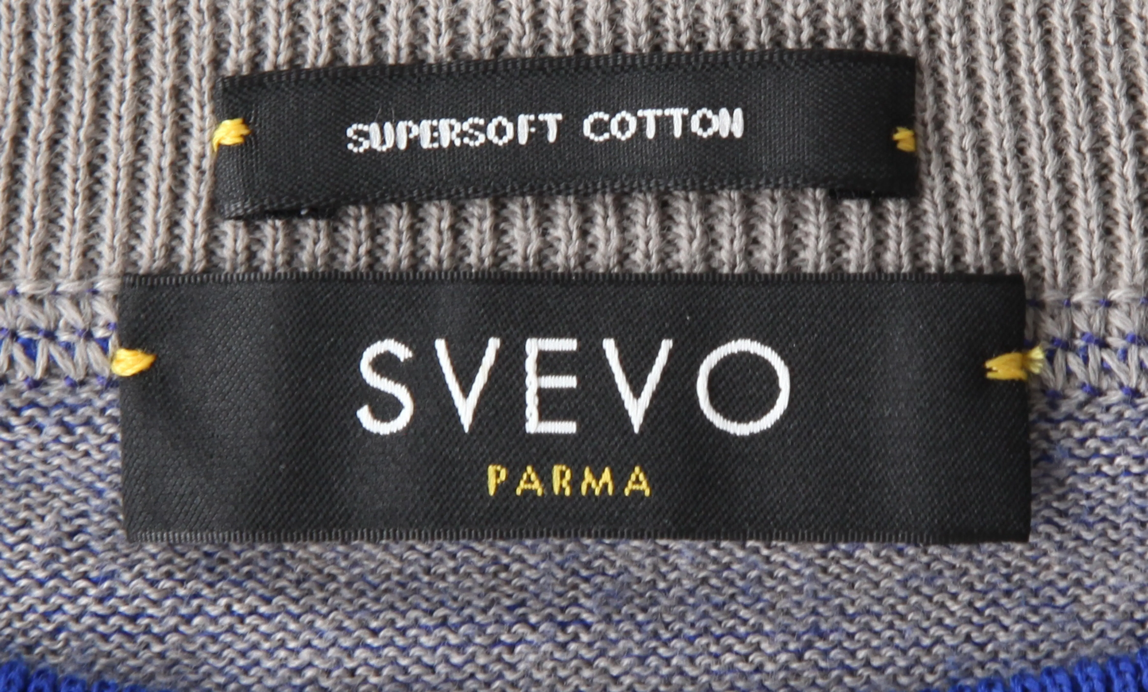 Svevo Parma Blue Crewneck Sweater