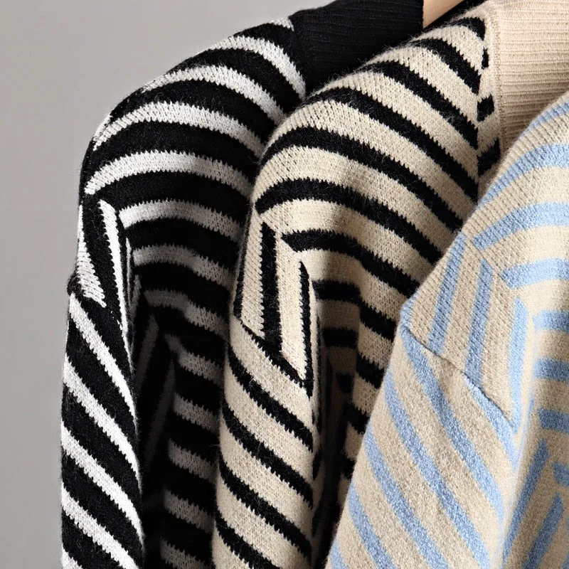 Sweater Knitted Jumper Top Jacket Coat