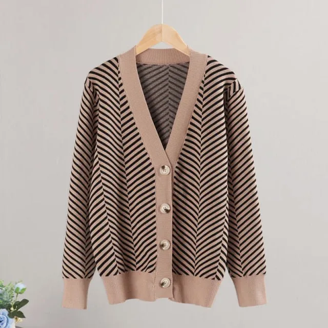 Sweater Knitted Jumper Top Jacket Coat