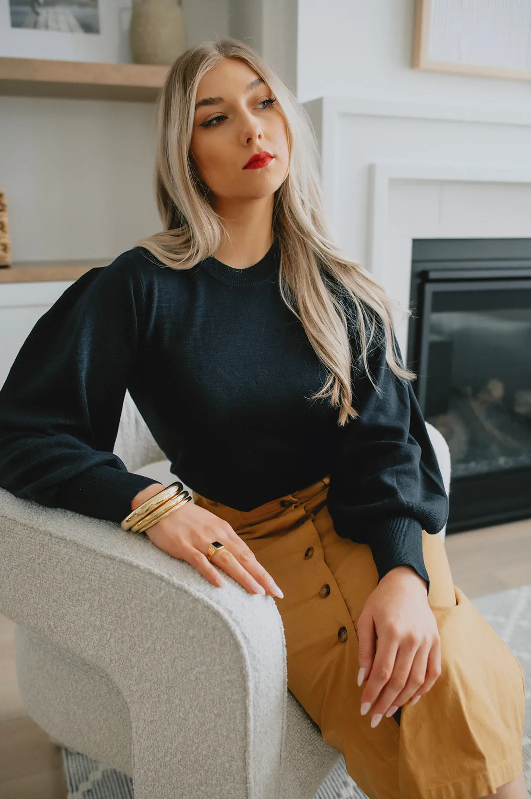 The Sammy Sweater - Marine Blue - PLUS