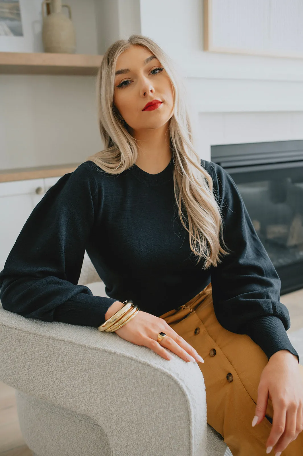 The Sammy Sweater - Marine Blue - PLUS