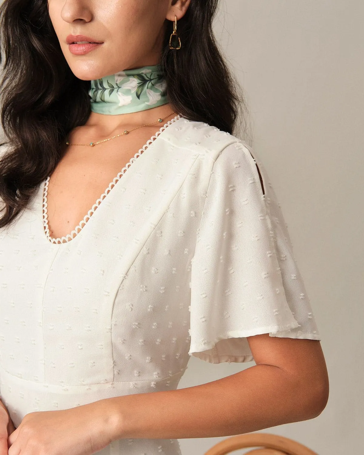 The Solid High Waisted Split Maxi Dress