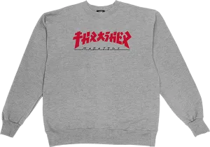 Thrasher Godzilla CrewNeck Grey/Red