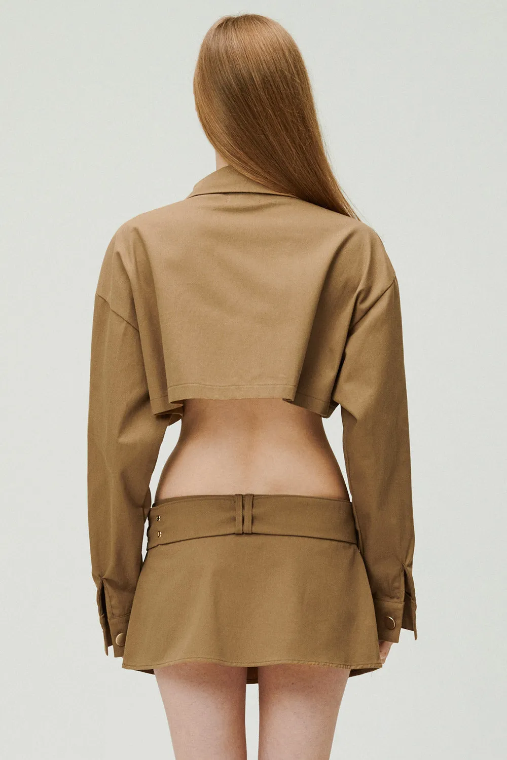 Tiffany Cropped Trench Jacket