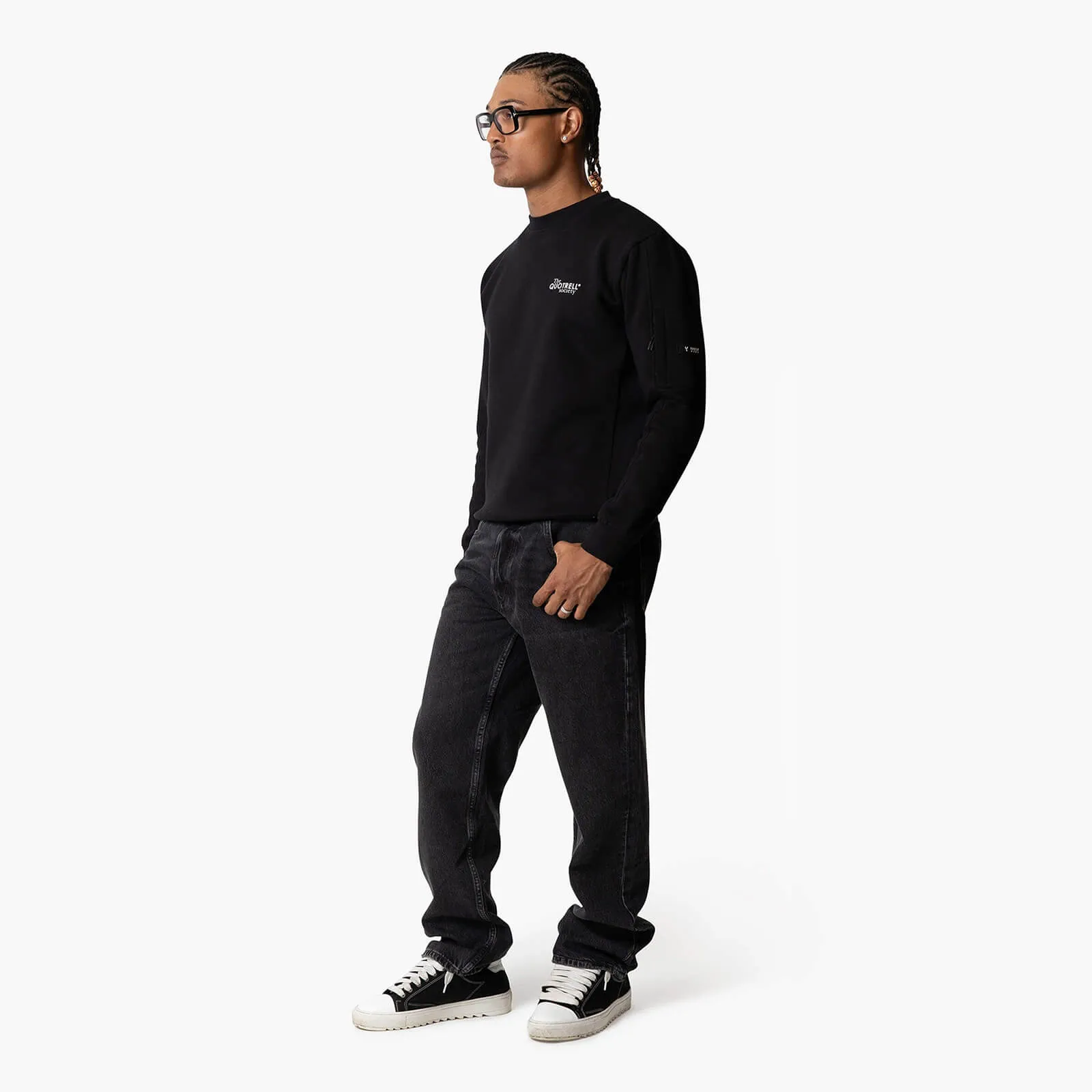 TOULOUSE CREWNECK | BLACK/WHITE