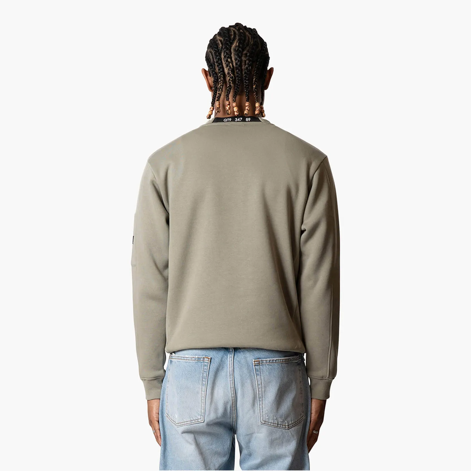 TOULOUSE CREWNECK | FADED OLIVE/WHITE