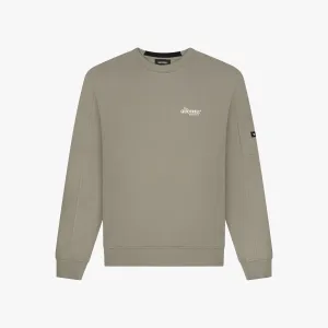 TOULOUSE CREWNECK | FADED OLIVE/WHITE